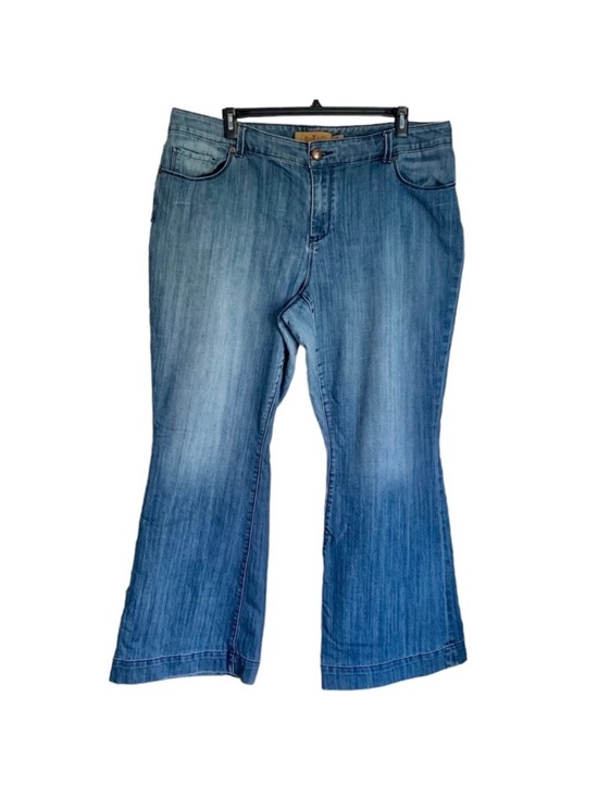 Seven7 Denim - Seven7 Luxe Bootcut Jeans Mid Rise Stretch Medium Wash, [Size 24]
